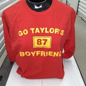 Taylor Swift/Travis Kelce Taylor's Boyfriend Long Sleeve T-Shirt